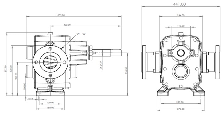 DT-30 Dişli Pompa Flanşlı