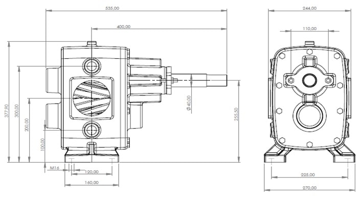 DT-30 Dişli Pompa Flanşsız